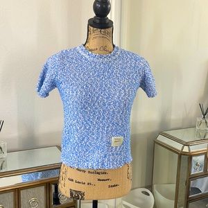 Knitted blue top
